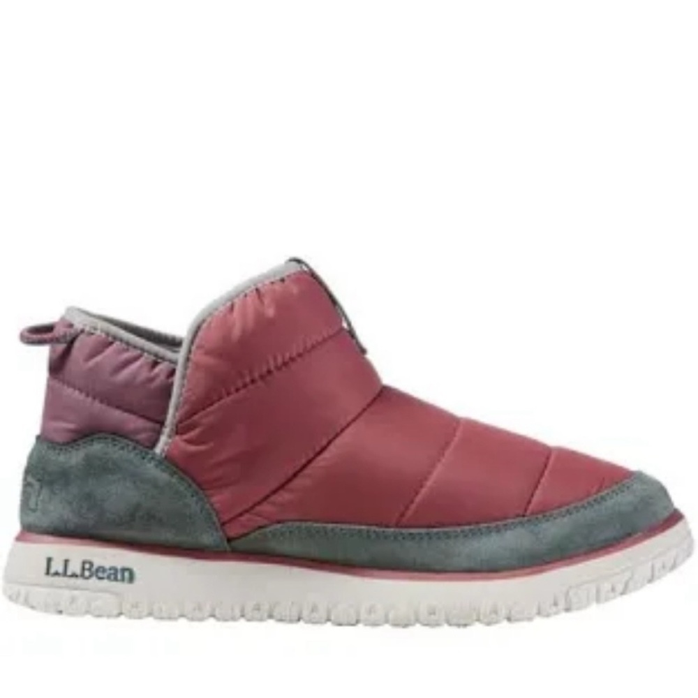 L.L. Bean Women's Mountain Classic Quilted Red Booties Size 8
